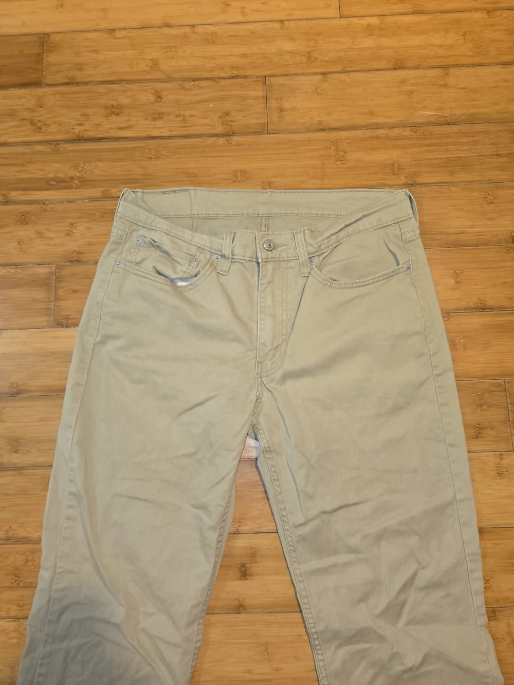 Levi’s 514 Straight Fit Jeans Men’s 34x34 Khaki Beige Tan Pants